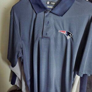 SOLD!  Men's New England Patriots Golf Shirt, Size Large